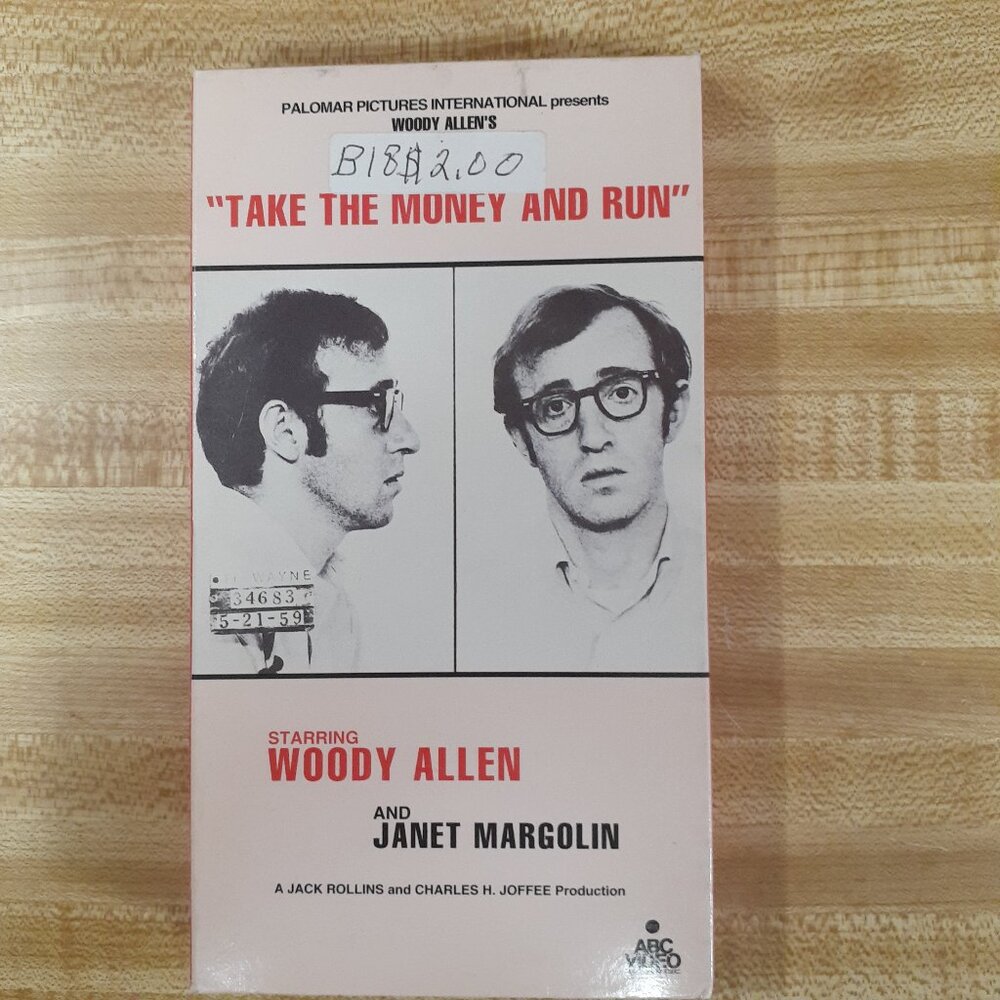 Take The Money And Run 1969 VHS ABC Video Woody Allen Comedy Palomar Pictures